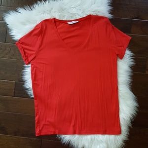 KITTENISH V-NECK BAMBOO TEE